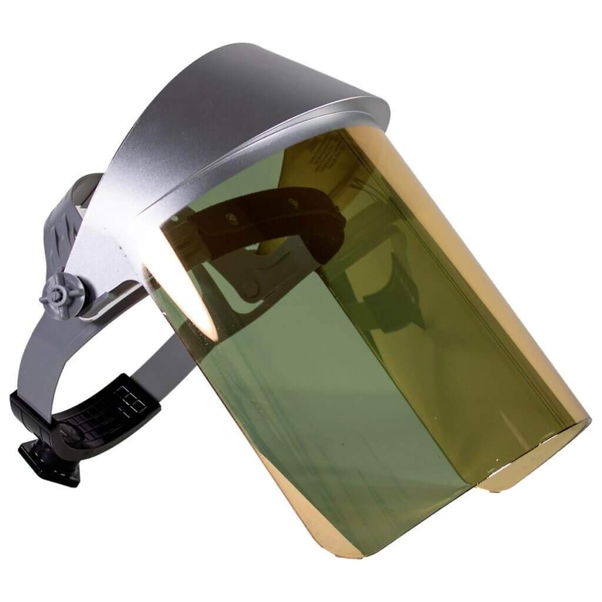 OBERON™ - Face Shield with Ratcheting Headgear - Heat Reflective - Window: Clear Gold Anti-Fog - Model # 125AFR